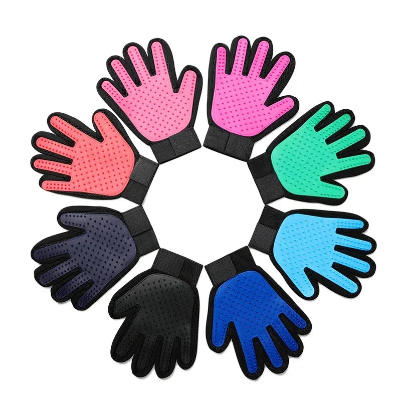Silicone Pet Grooming Gloves.