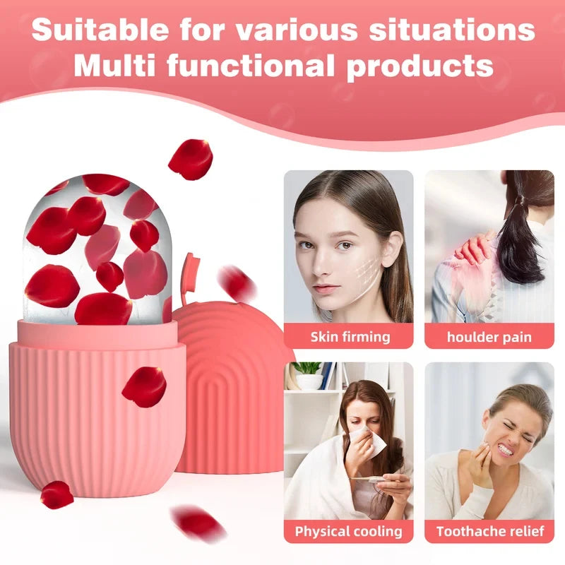 1/2 pcs silicone face ice cube mold