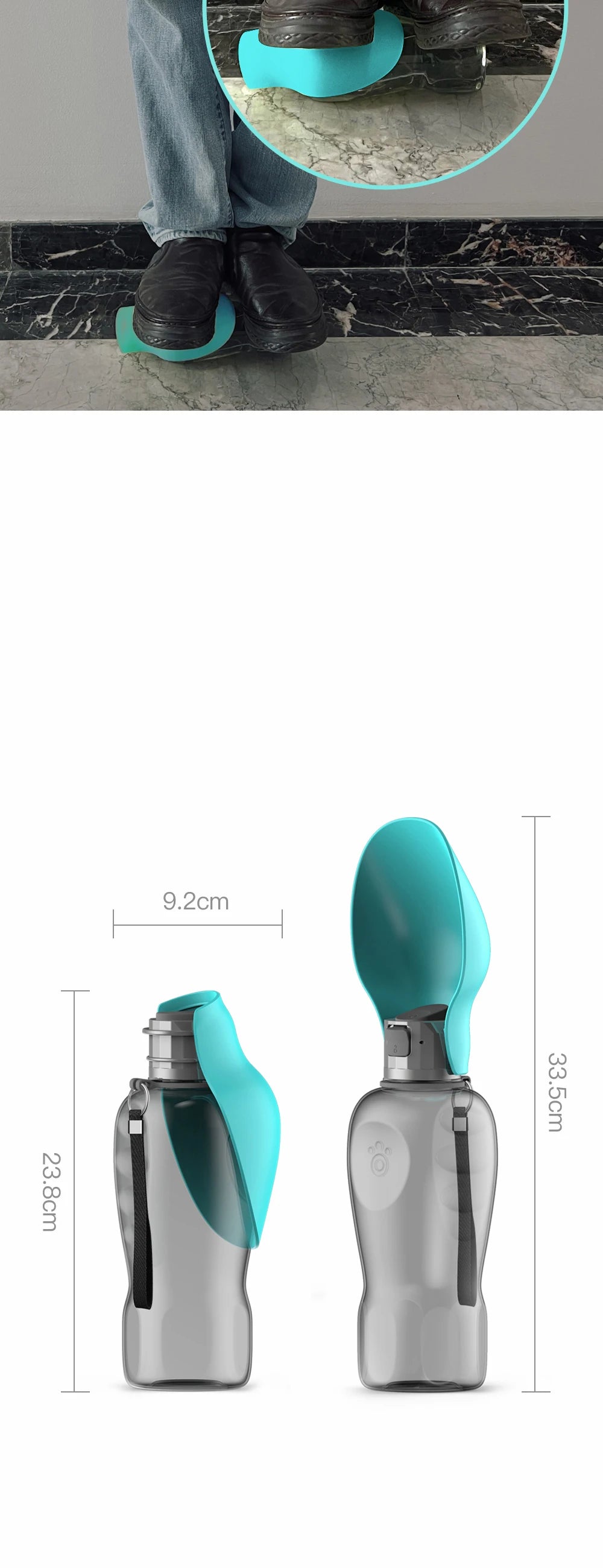 Big Dog Travel Portable Water Bottle