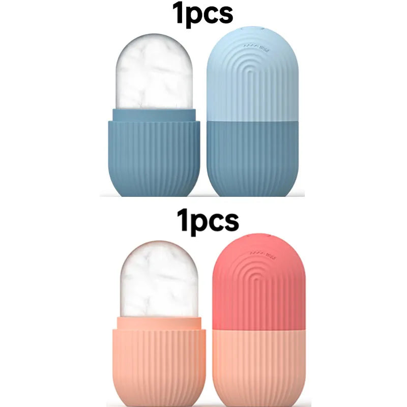 1/2 pcs silicone face ice cube mold