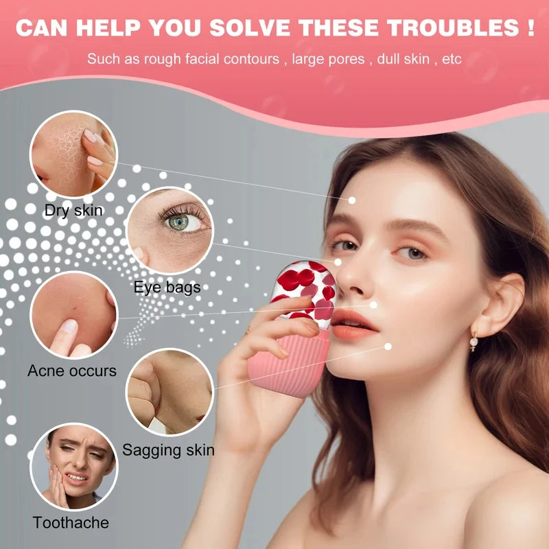 1/2 pcs silicone face ice cube mold