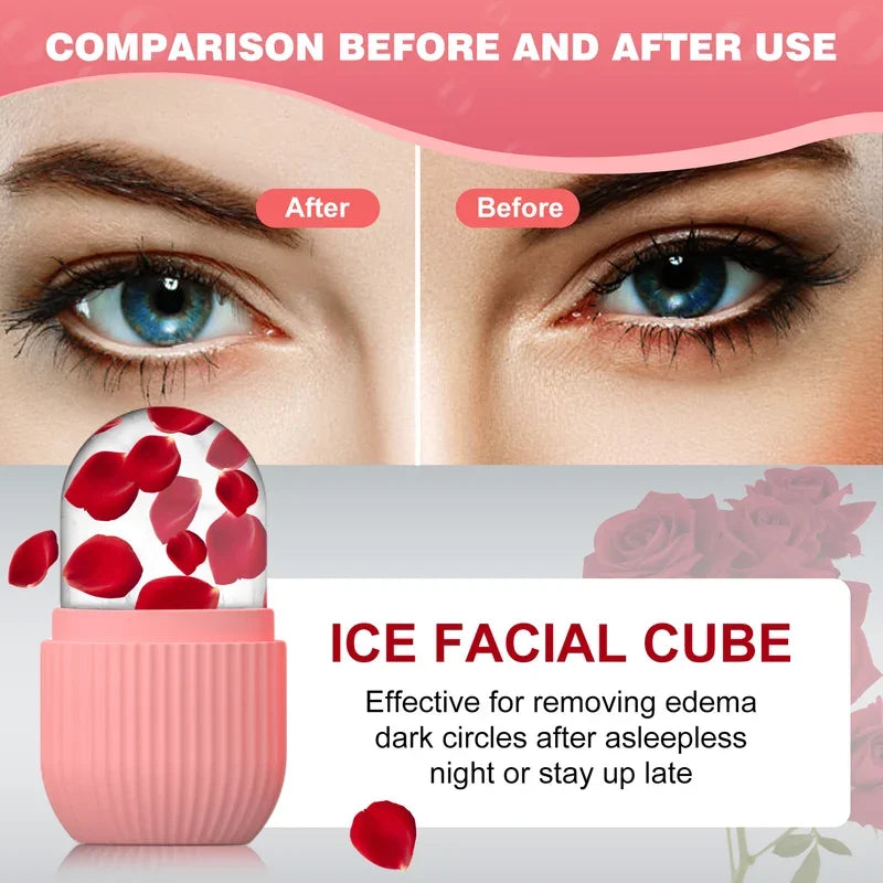 1/2 pcs silicone face ice cube mold