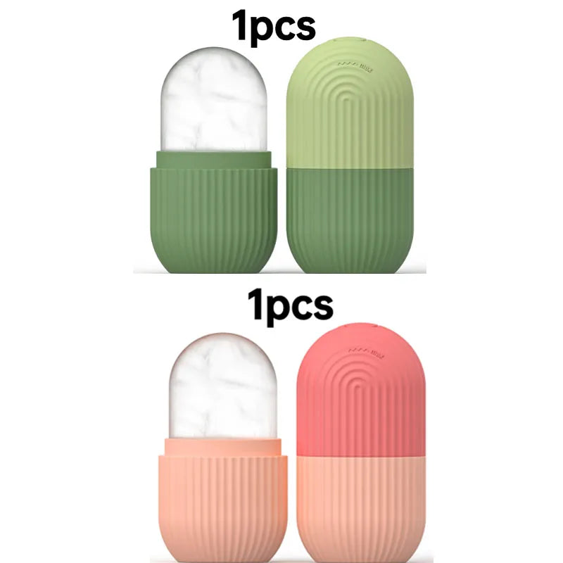 1/2 pcs silicone face ice cube mold