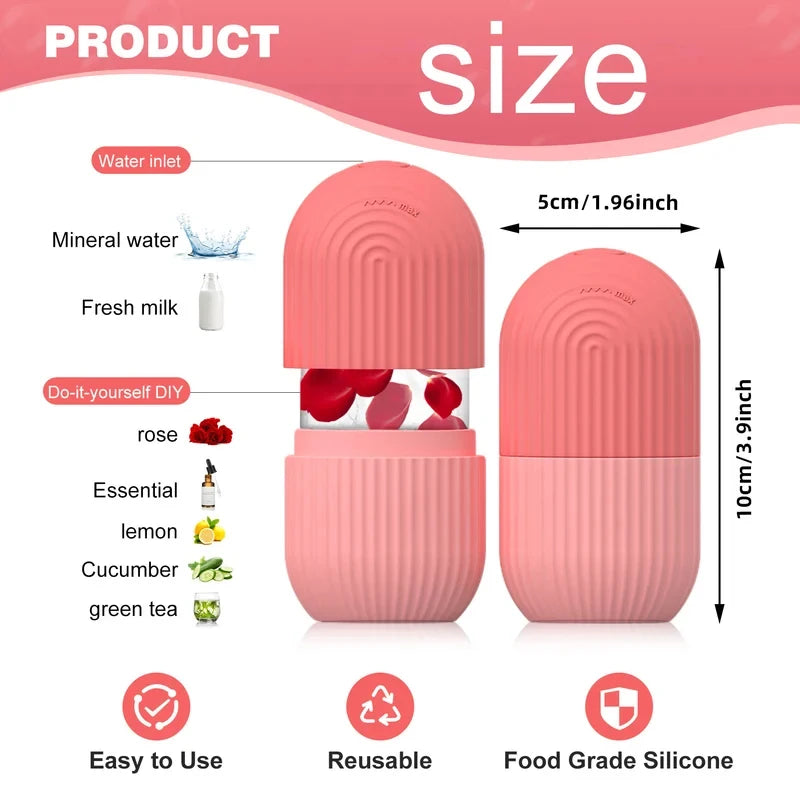 1/2 pcs silicone face ice cube mold