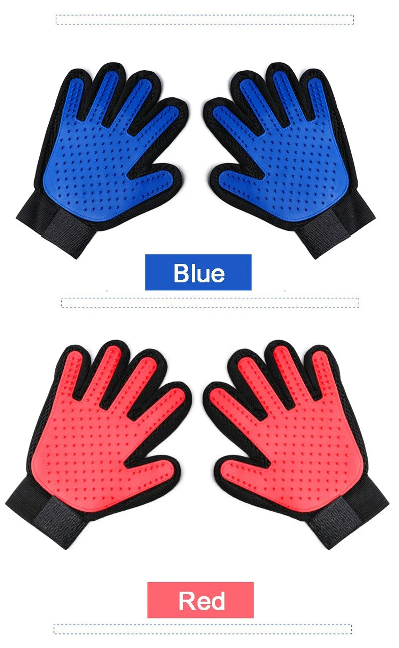 Silicone Pet Grooming Gloves.