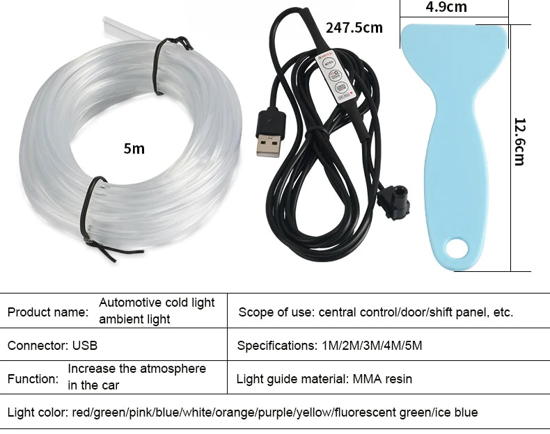 1/2/3/5M Neon Led Strip Light  7 Colors