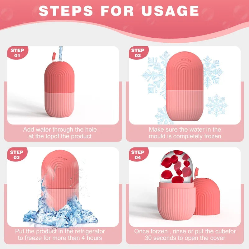 1/2 pcs silicone face ice cube mold