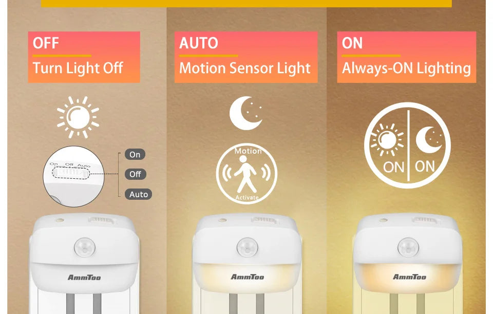 LED Night Light Motion Sensor Light