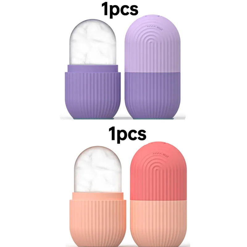 1/2 pcs silicone face ice cube mold