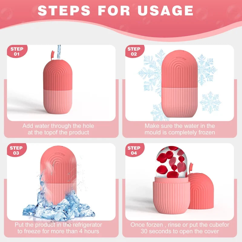 1/2 pcs silicone face ice cube mold