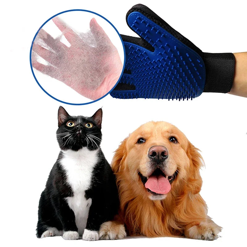 Silicone Pet Grooming Gloves.