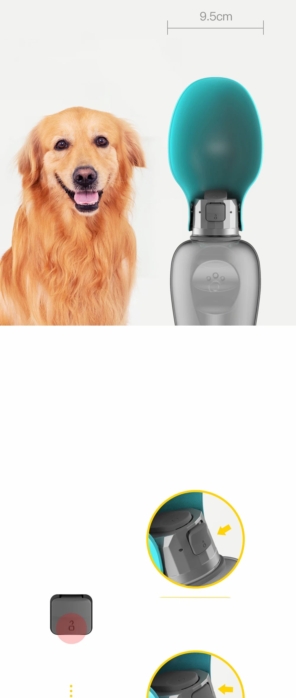 Big Dog Travel Portable Water Bottle