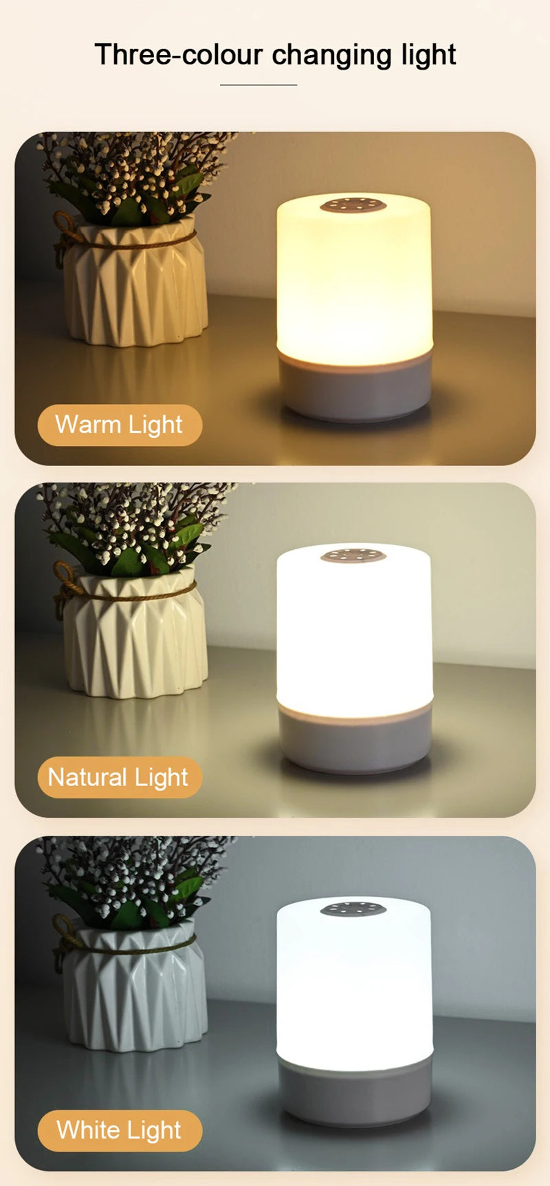 Bedside Led Night Lights Charging Desktop