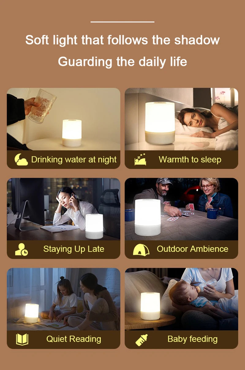 Bedside Led Night Lights Charging Desktop