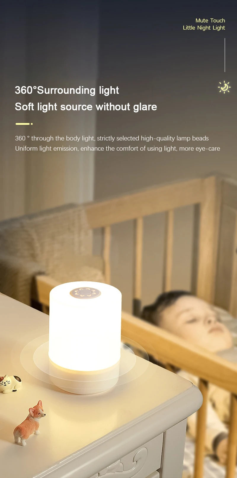 Bedside Led Night Lights Charging Desktop