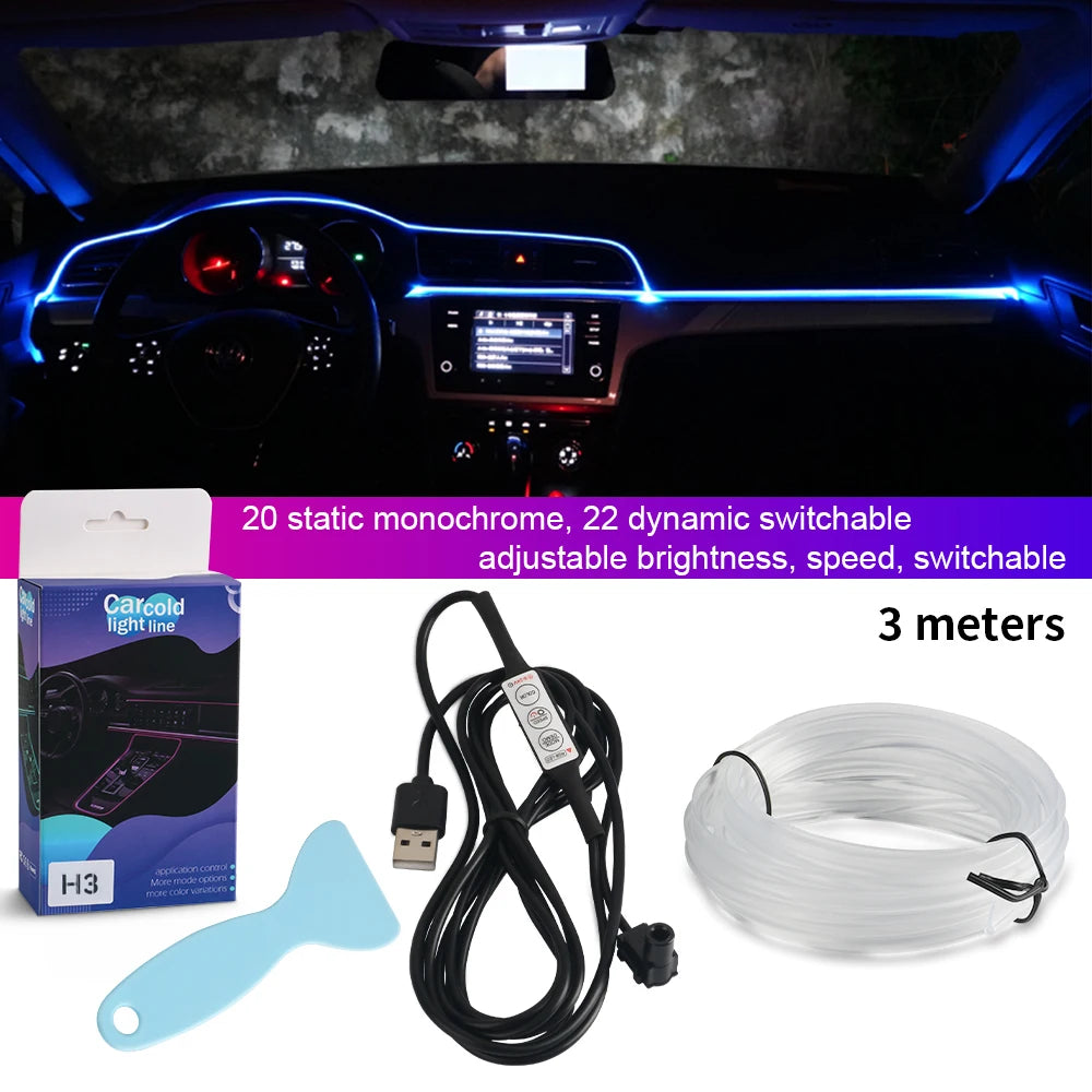 1/2/3/5M Neon Led Strip Light  7 Colors